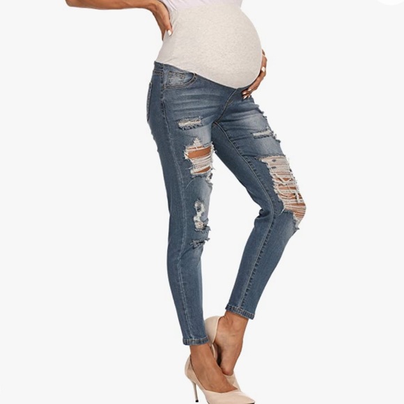 Maternity distressed jeans - Picture 4 of 6